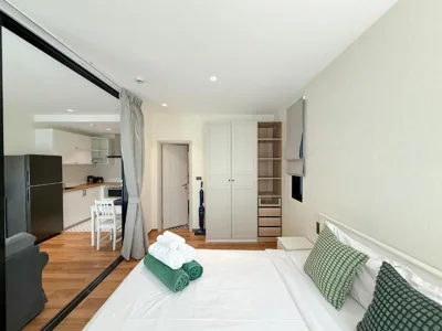 1ベッドルームアパートメント・バルコニー、マウンテンビュー付き — Modern 1 & 2 Bedroom Apartments Naiyang Phuket by Mango Family
